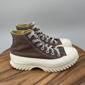 Converse Chuck Taylor All Star Lugged 2.0 Hi Shoes Womens 8 Brown Canvas Sneaker